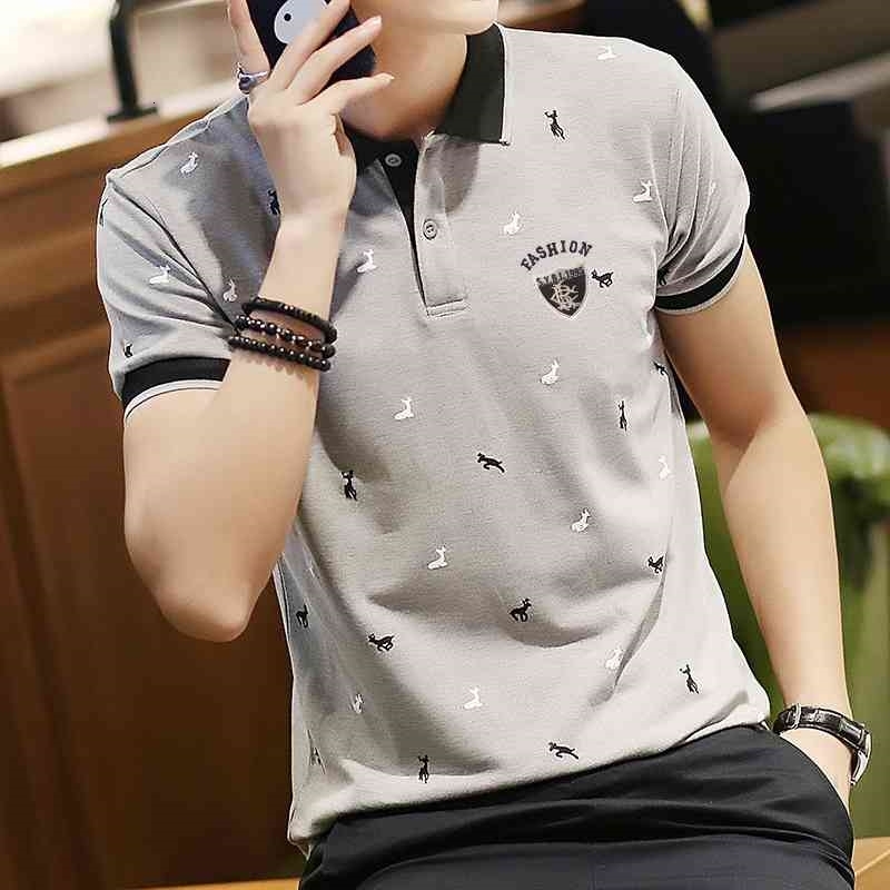 Fashion Summer Short Sleeve Polo Shirt Men Cotton Print Slim Casual Polos Breathable Embroidery Casual Shirt Mens Clothing -4XL 210406, White
Fashion Summer Short Sleeve Polo Shirt Men Cotton Print Slim Casual Polos Breathable Embroidery Casual Shirt Mens Clothing -4XL 210406, White