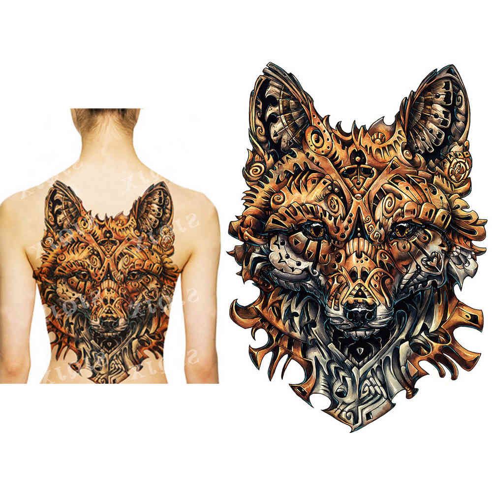 48*35 cm large tattoo stickers designs fish wolf buddha waterproof temporary flash tattoos full back chest body for men
48*35 cm large tattoo stickers designs fish wolf buddha waterproof temporary flash tattoos full back chest body for men