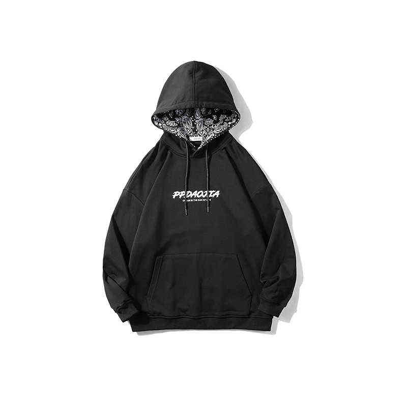 Hip Hop Rock Streetwear 2022 Autumn Spring Fashion Black Green Men'S Hip Hop Long Sleeve Pullover Hoodies Sweatshirts Clothes 220114