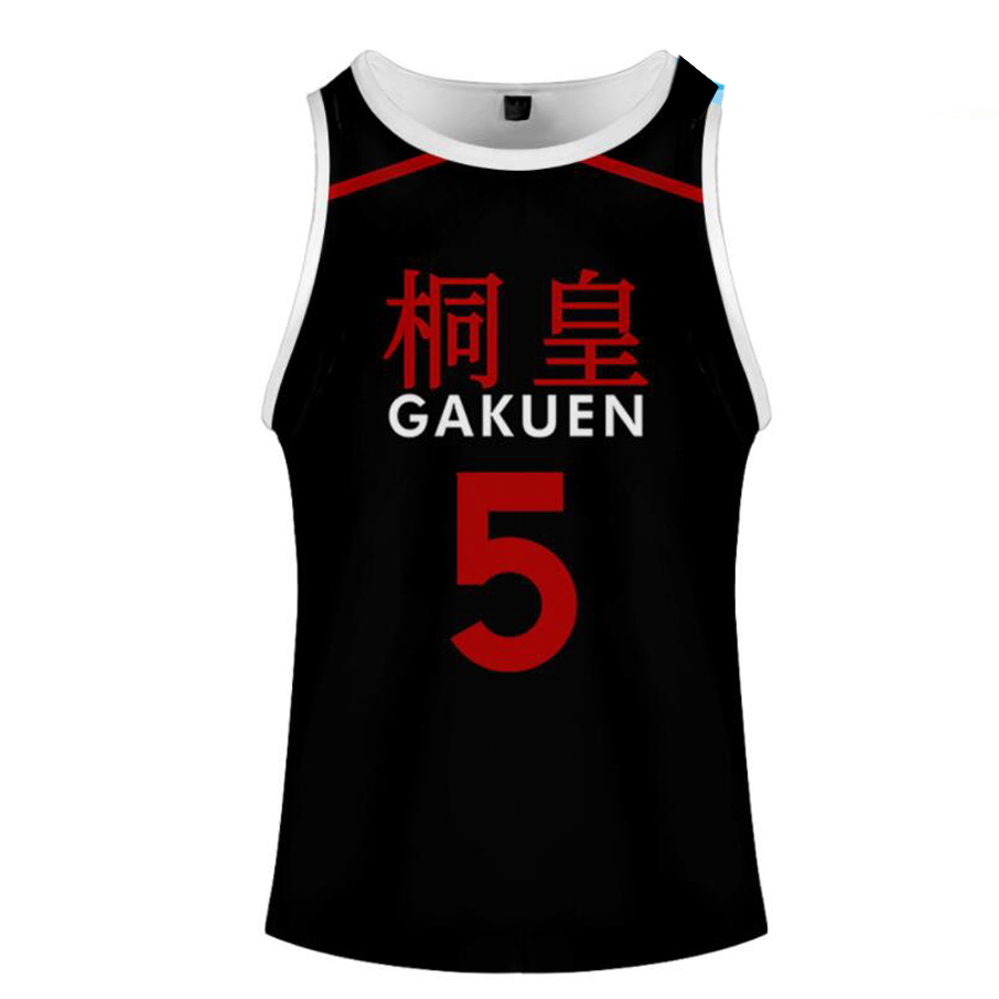 KUROKO'S BASKETBALL Kuroko No Basuke Basket GAKUEN School Uniform Aomine Daiki Cosplay Vest Basketball Jersey Sportswear Top
KUROKO'S BASKETBALL Kuroko No Basuke Basket GAKUEN School Uniform Aomine Daiki Cosplay Vest Basketball Jersey Sportswear Top