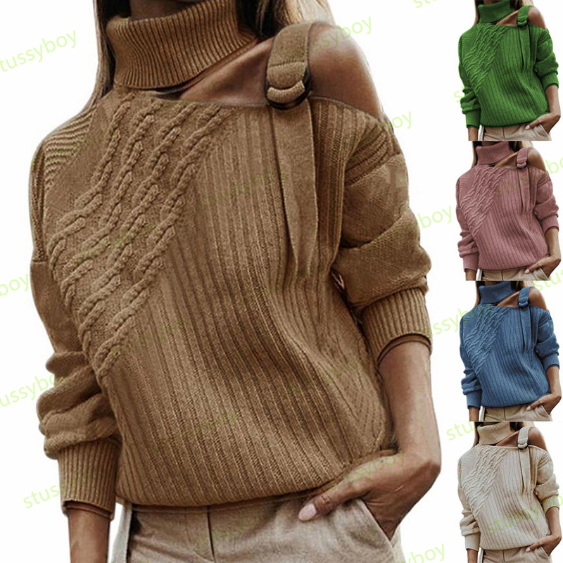 Women Fashion Autumn Winter Knitted Sweaters Female Turtleneck Pure Color Pullover Sweater Off-the-shoulder Ladies Tops Size -3XL, Pink
Women Fashion Autumn Winter Knitted Sweaters Female Turtleneck Pure Color Pullover Sweater Off-the-shoulder Ladies Tops Size -3XL, Pink