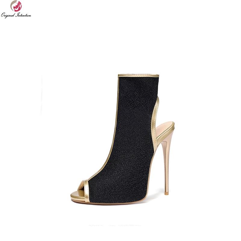 Sandals Original Intention Fashion Black Gold Outline Ankle Sandles Woman Open Toe Stiletto High Heels Elegant Sexy Shoe Female
Sandals Original Intention Fashion Black Gold Outline Ankle Sandles Woman Open Toe Stiletto High Heels Elegant Sexy Shoe Female