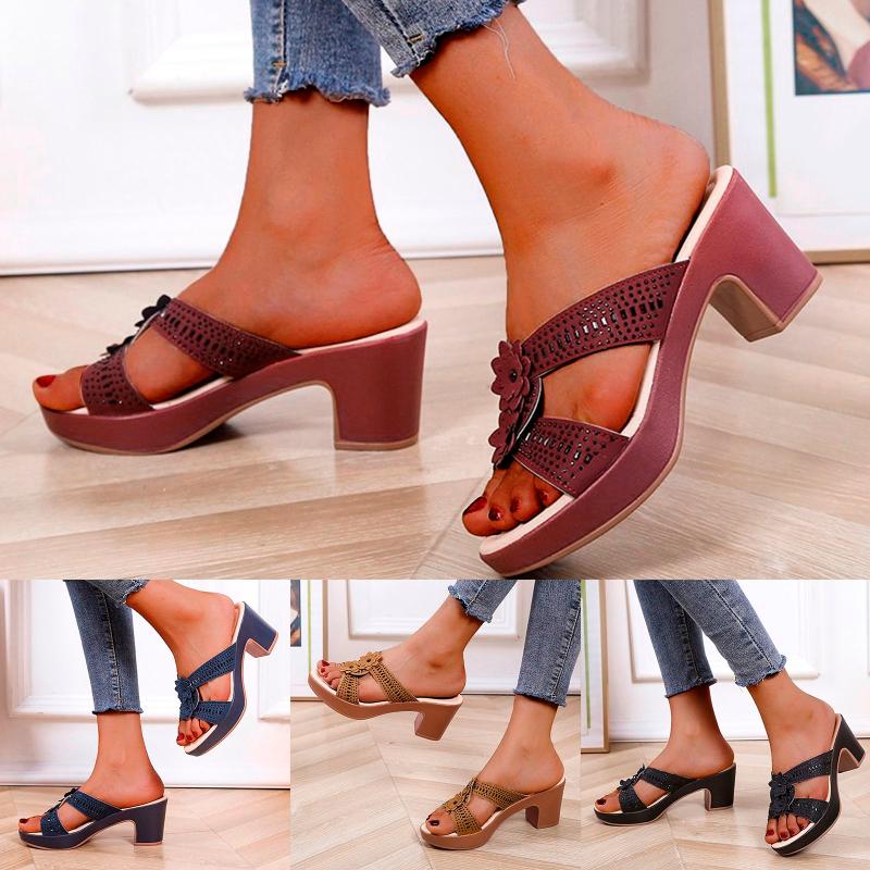 Slippers Fashion Women's Summer Casual Shoes Breathable Chunky Heels Outdoor Leisure Bohemia Plus Size, We
Slippers Fashion Women's Summer Casual Shoes Breathable Chunky Heels Outdoor Leisure Bohemia Plus Size, We