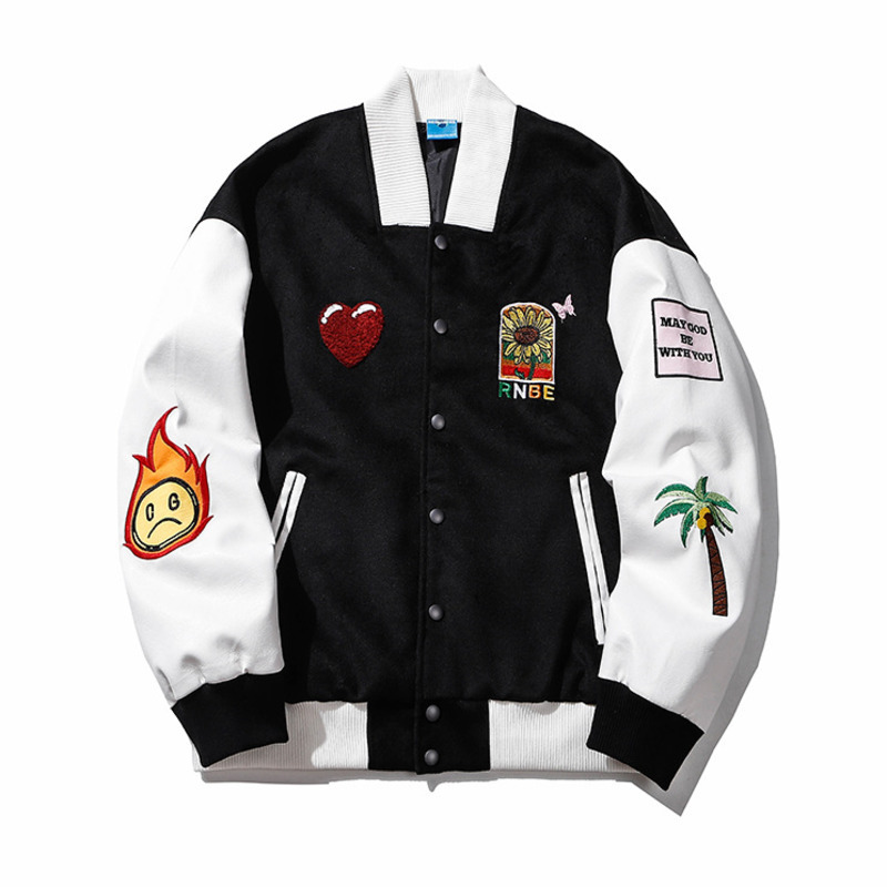 Men's Jackets Varsity unisex college male couple of wool plutonium leather shreds jacket embroidered streetwear hip hop for man QSMJ, 1# shoe box
Men's Jackets Varsity unisex college male couple of wool plutonium leather shreds jacket embroidered streetwear hip hop for man QSMJ, 1# shoe box