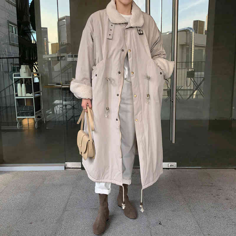 SHENGPALAE Chic Winter Stand Lead Draw Back Long Fund Clothes Autumn Parkas Loose Keep Warm Cotton-padded Coat FV510, Black
SHENGPALAE Chic Winter Stand Lead Draw Back Long Fund Clothes Autumn Parkas Loose Keep Warm Cotton-padded Coat FV510, Black