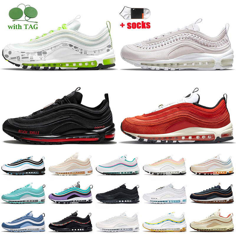 2021 Womens Mens 97 Sports Jogging Shoes White Black Reflective First Use Blood Orange Woven MSCHF Lil Nas Satan INRI Jesus Guava Ice Trainers Undefeated Sneakers, C7 mschf inri jesus 36-46
2021 Womens Mens 97 Sports Jogging Shoes White Black Reflective First Use Blood Orange Woven MSCHF Lil Nas Satan INRI Jesus Guava Ice Trainers Undefeated Sneakers, C7 mschf inri jesus 36-46