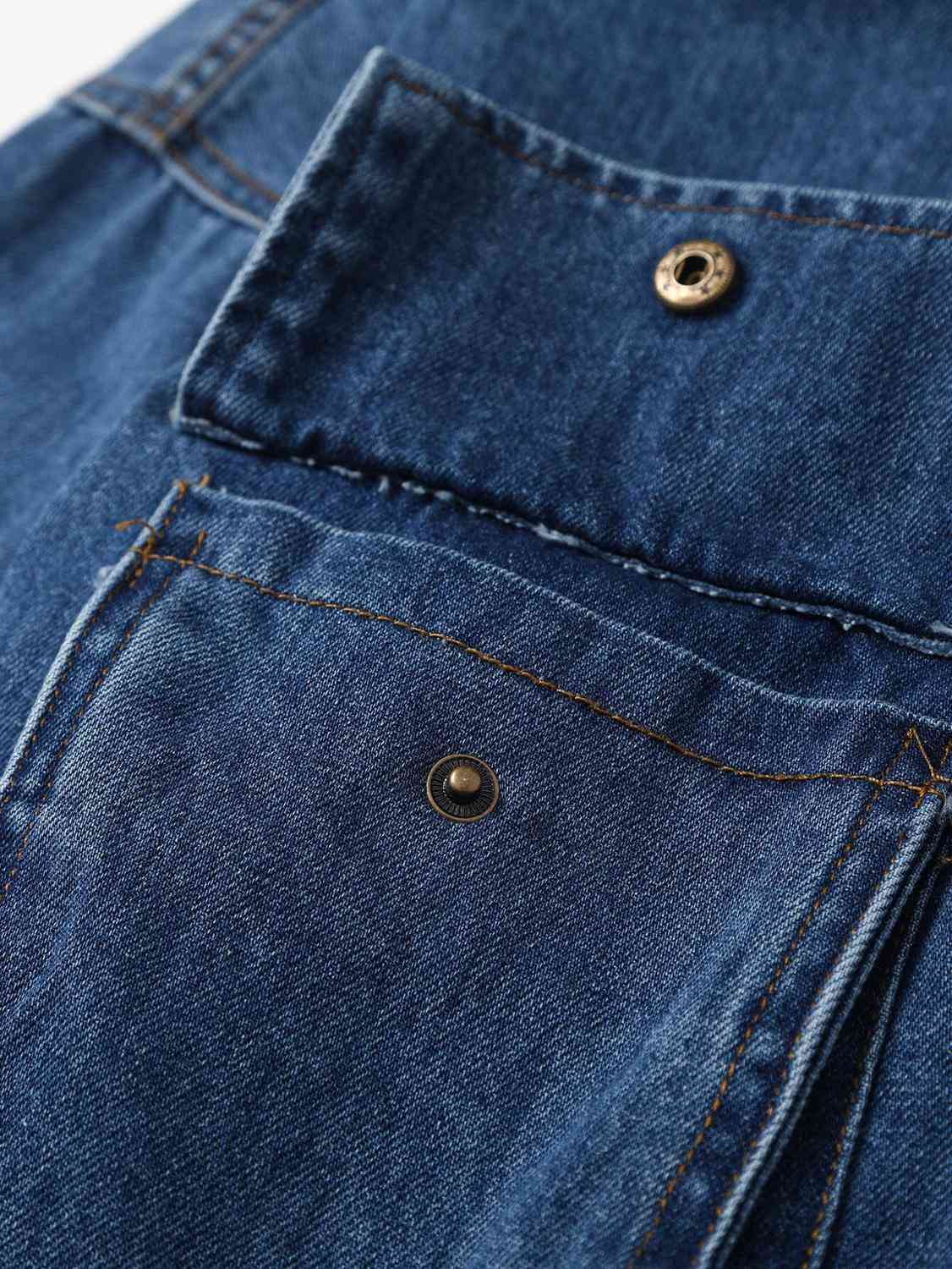 Safari Autumn Drop Shoulder Loose Denim Jacket Free Style Women Lapel Pockets Zipper Draped Jean Coat Cool Outerwear Blue 210429