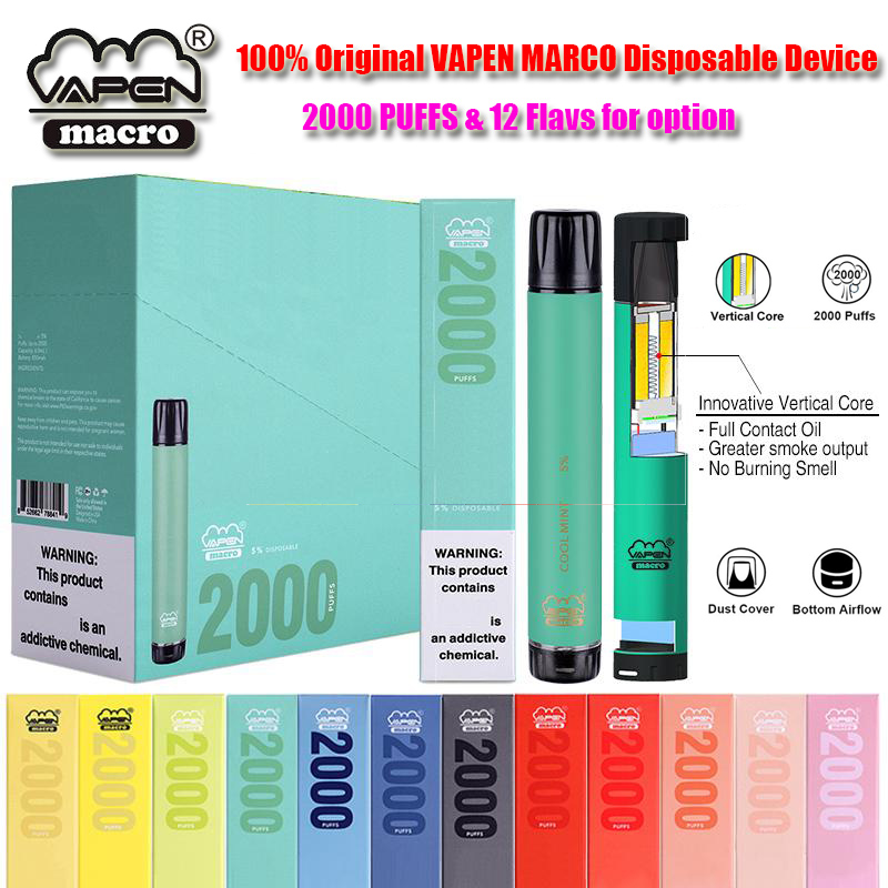 100% Original VAPEN MARCO 2000 Puffs Disposable Vape Pen E Cigarette with Vertical Coil Plus XXL Xtra Extra Flex Vaporizer Pre-Filled Bars Cigs Vaporizers
100% Original VAPEN MARCO 2000 Puffs Disposable Vape Pen E Cigarette with Vertical Coil Plus XXL Xtra Extra Flex Vaporizer Pre-Filled Bars Cigs Vaporizers