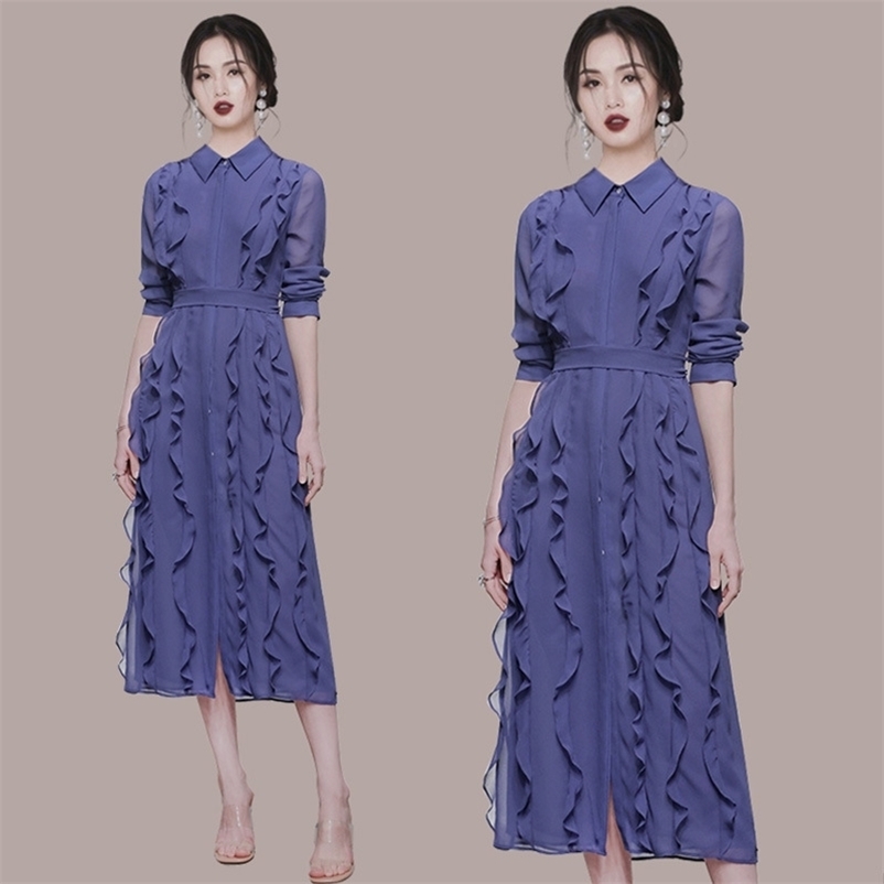 Dress autumn and winter ladies chiffon slim long sleeves Sheath Polyester Office Lady Knee-Length 210603, Purple
Dress autumn and winter ladies chiffon slim long sleeves Sheath Polyester Office Lady Knee-Length 210603, Purple