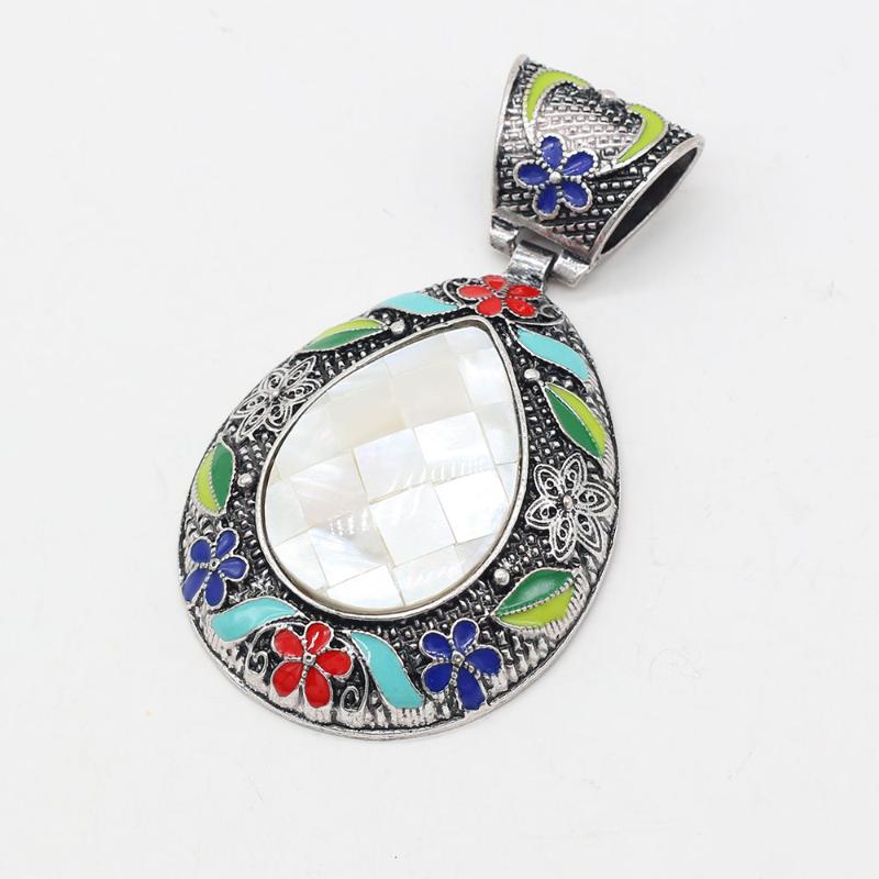 Charms Natural Stone Pendant Cloisonne Water Drop Charm For DIY Necklace Fashion Exquisite Jewelry 45x75mm, Bronze;silver
Charms Natural Stone Pendant Cloisonne Water Drop Charm For DIY Necklace Fashion Exquisite Jewelry 45x75mm, Bronze;silver
