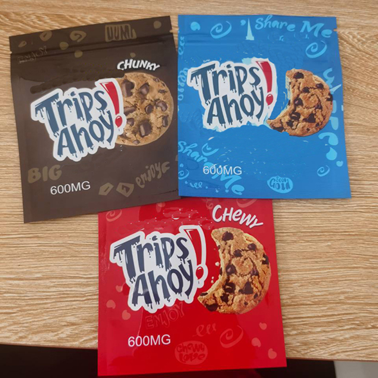 Cereal Gummy Edibles Packaging Bag Canna Butter Trips Ahoy chocolate chip cookies medicated Crunchy cookies
Cereal Gummy Edibles Packaging Bag Canna Butter Trips Ahoy chocolate chip cookies medicated Crunchy cookies