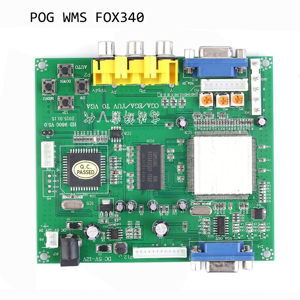 Rgb Cga Ega Yuv To Vga Hd Video Converter Board Moudle HD9800 Hd-Converter Board GBS8200 Unprotected protection