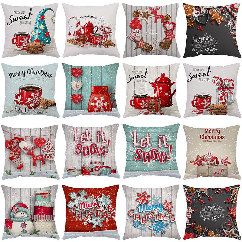 Cushion/Decorative Pillow Christmas Cushion Cover Snowman Elk Covers 18x18 Inches Xmas Decorations Tree Linen Pillowcase Home Decor, Bz3697-9
Cushion/Decorative Pillow Christmas Cushion Cover Snowman Elk Covers 18x18 Inches Xmas Decorations Tree Linen Pillowcase Home Decor, Bz3697-9