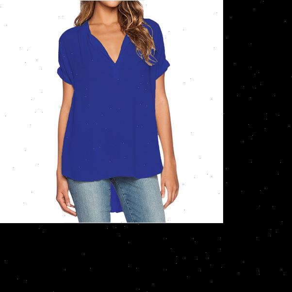 womens shirt cinessd women casual chiffon blouse v neck short sleeves solid loose tunic pullover blue front long, White
womens shirt cinessd women casual chiffon blouse v neck short sleeves solid loose tunic pullover blue front long, White