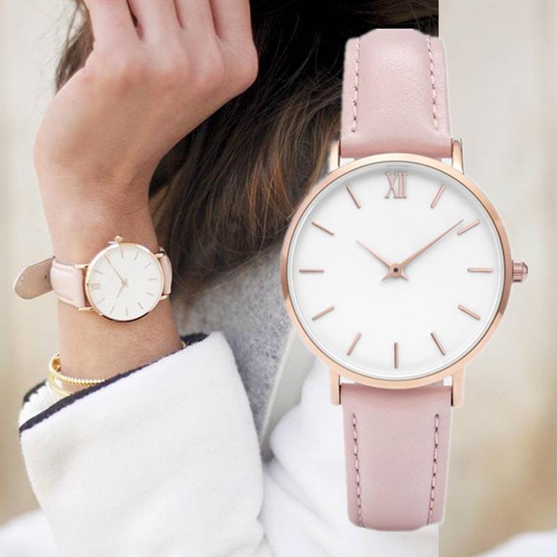 Wristwatches Fashion Simple Women Watches Casual Ladies Leather Quartz Watch Woman Clocks Vrouwen Zegarek Damski Watch-watch, White
Wristwatches Fashion Simple Women Watches Casual Ladies Leather Quartz Watch Woman Clocks Vrouwen Zegarek Damski Watch-watch, White