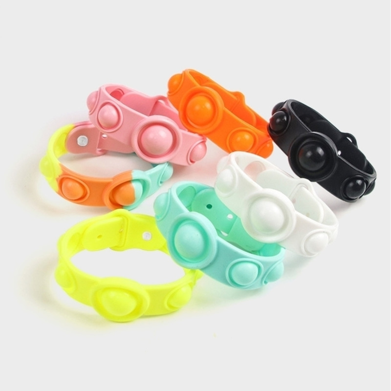 7 Colors Push Pop Bubble Sensory Toy Wristband Puzzle Decompression Finger Fidget Toys For Kids Anti Stress Squeeze Autism Stress Relief Bracelet G54KCD1
7 Colors Push Pop Bubble Sensory Toy Wristband Puzzle Decompression Finger Fidget Toys For Kids Anti Stress Squeeze Autism Stress Relief Bracelet G54KCD1