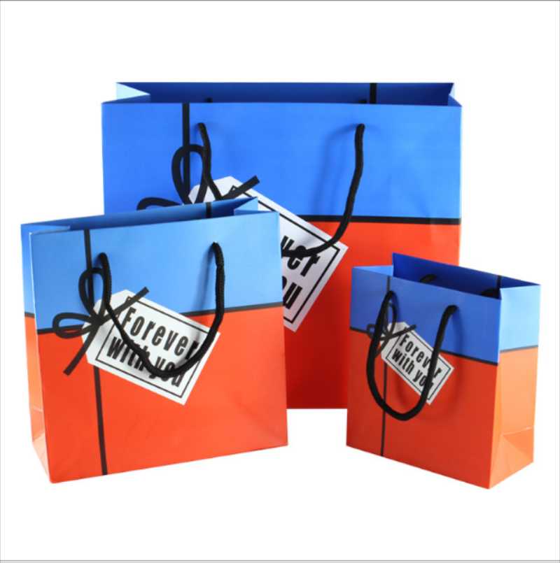 Gift Wrap Fashion English Alphabet Bag Birthday Party Merchandise Paper Handbag