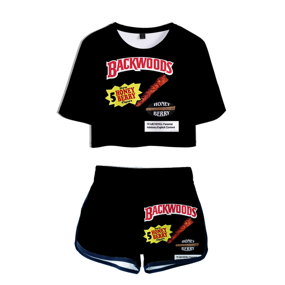 2020 summer backwoods 3D short sleeve exposed navel T-shirt shorts suit casual women EIMN, White;black
2020 summer backwoods 3D short sleeve exposed navel T-shirt shorts suit casual women EIMN, White;black
