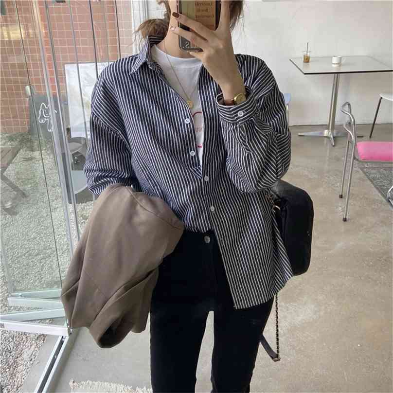 Striped Loose Elegance Geometric High Street Stylish Office Lady Chic All Match OL Gentle Tops Women Shirts 210525, Black
Striped Loose Elegance Geometric High Street Stylish Office Lady Chic All Match OL Gentle Tops Women Shirts 210525, Black