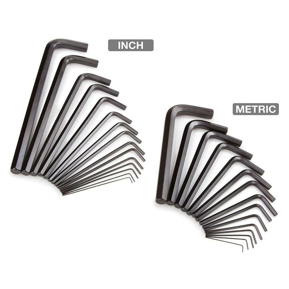 30 Piece Set From Inch Size Bus Key Plate Precision Size Prevention Corrosion Fold Plastic Clip Design Wrench