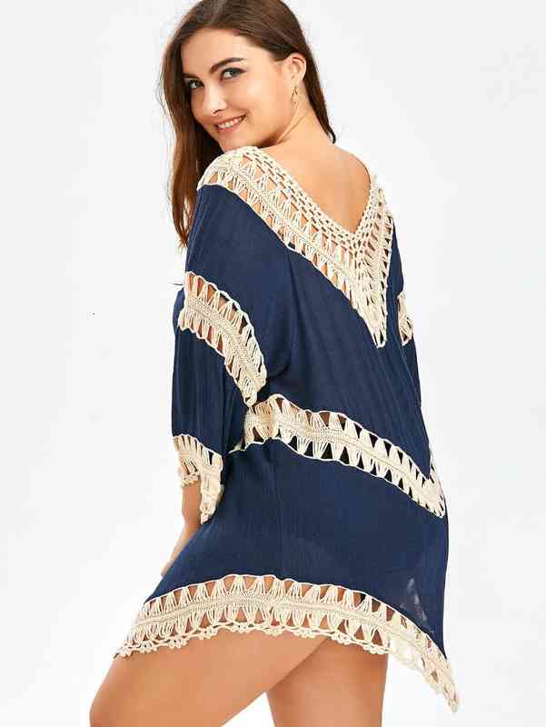 Women's T-Shirt Wipalo Summer Cover Up Tops Women V Neck Lace Crochet Kimono Tshirts Loose Shirts Blusas Femininas 105-115 VK4Y, White
Women's T-Shirt Wipalo Summer Cover Up Tops Women V Neck Lace Crochet Kimono Tshirts Loose Shirts Blusas Femininas 105-115 VK4Y, White