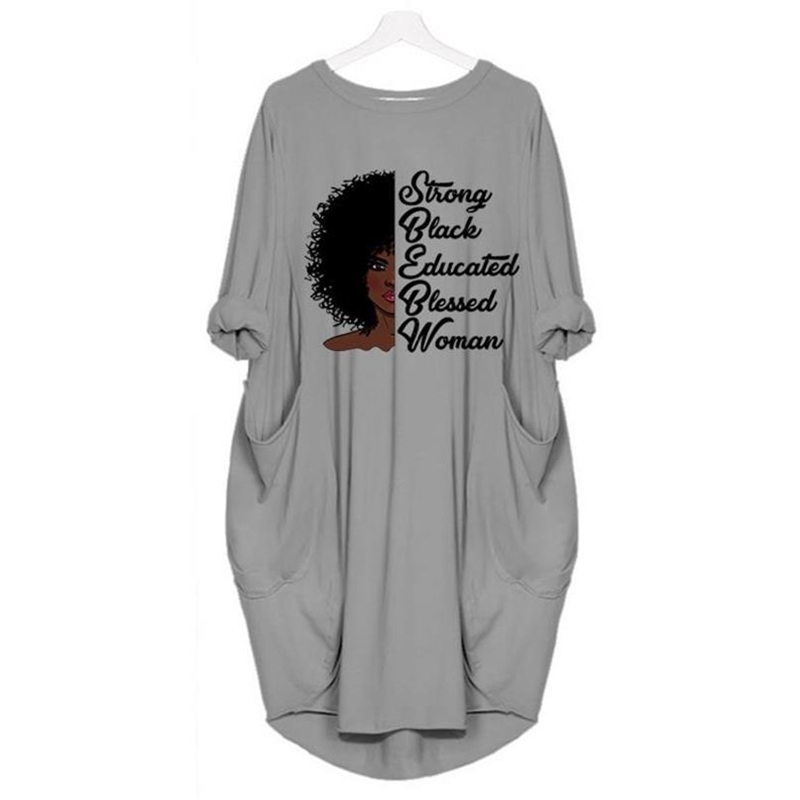 Strong Black Educated Blessed Woman Custom Color Graphics Letters Print For Women T-Shirt Female Top Plus Size Tops 210406