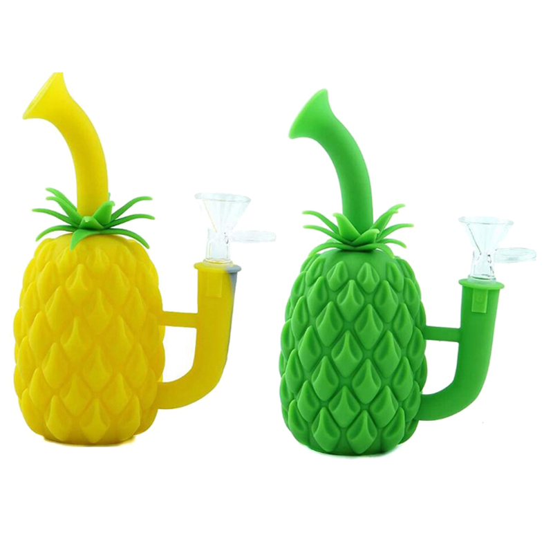 7'' Pineapple Silicone Water Pipe With Glass Bowl Hookah Bong Bubbler Herb Tobacco Smoking Pipes
7'' Pineapple Silicone Water Pipe With Glass Bowl Hookah Bong Bubbler Herb Tobacco Smoking Pipes