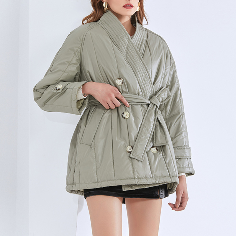 Women's Wool & Blends Winter V Neck Lace Up Thickened Woman Parkas Loose Cross Warm Thicken Elegant Female Cotton Padded Coats Fas, Green
Women's Wool & Blends Winter V Neck Lace Up Thickened Woman Parkas Loose Cross Warm Thicken Elegant Female Cotton Padded Coats Fas, Green