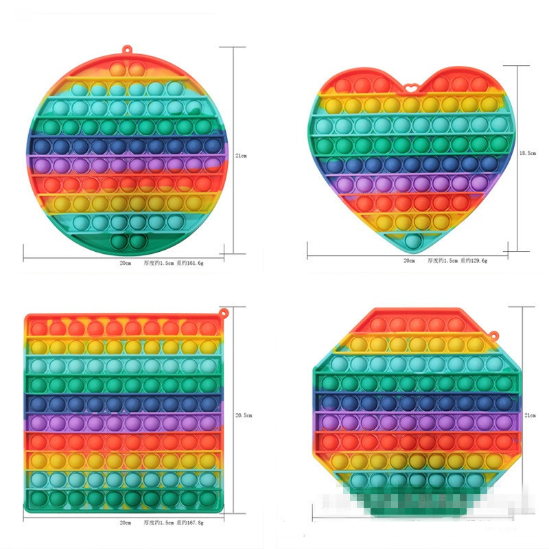 20CM Big Pop it Rainbow Push Bubble Fidget Toys Oversize Sensory Decompression Toy Stress Reliever Toy Pop it Kids Gift DHL UPS delivery
20CM Big Pop it Rainbow Push Bubble Fidget Toys Oversize Sensory Decompression Toy Stress Reliever Toy Pop it Kids Gift DHL UPS delivery