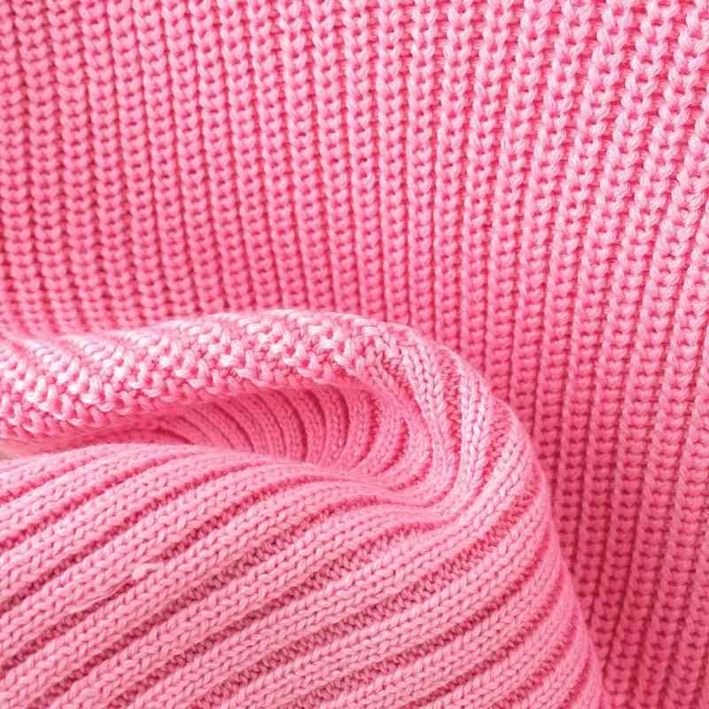 women sweet pink knitted sweaters fashion ladies elegant short sweater vintage female cute knitwear girls chic tops 210430