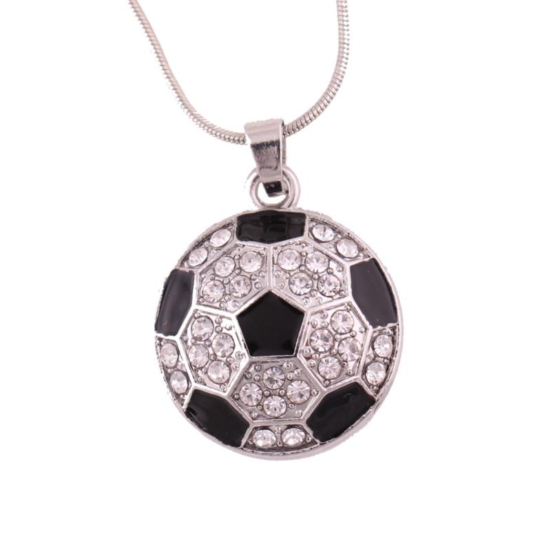 Pendant Necklaces Soccer Ball Pattern Charm Snake Chain Necklace With Beautiful Crystals Sporty Style Zinc Alloy Provide Drop
Pendant Necklaces Soccer Ball Pattern Charm Snake Chain Necklace With Beautiful Crystals Sporty Style Zinc Alloy Provide Drop