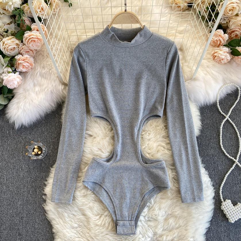 Spring Clothes Hollow Out Womens Jumpsuit Long Sleeve Solid Color Grey T Shirt Cotton Top Bodycon Bodysuit, Black;white
Spring Clothes Hollow Out Womens Jumpsuit Long Sleeve Solid Color Grey T Shirt Cotton Top Bodycon Bodysuit, Black;white