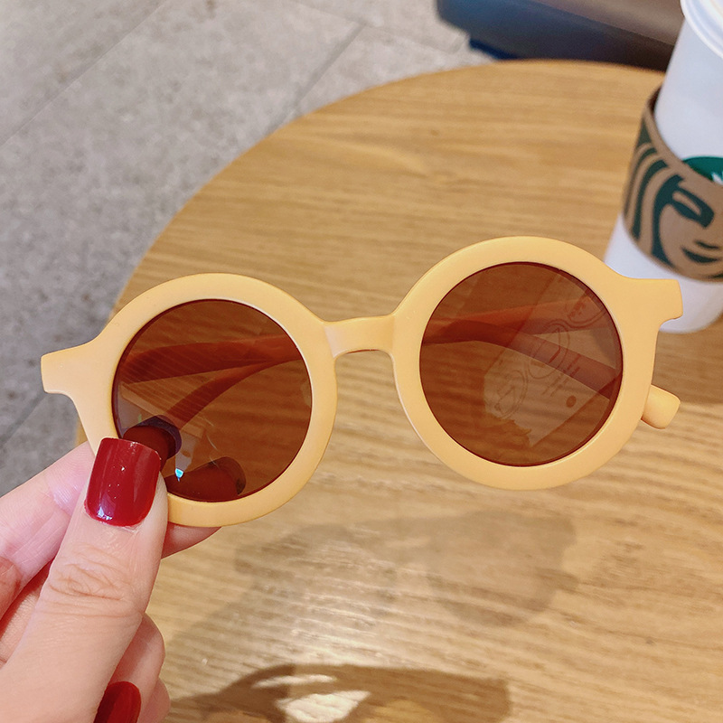 Citgeett Summer Sunglasses Children's Infant's Retro Solid Color Cute Outdoor Beach Protection For Kids 13 styles Z260305