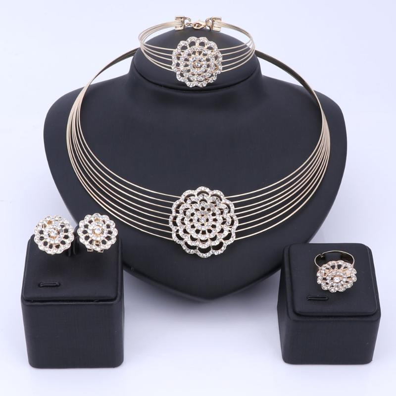 Earrings & Necklace African Charm Accessories Elegant Jewelry Set For WomenFlower Rhinestone Crystal Pendant Earring Bracelet Ring, As pic
Earrings & Necklace African Charm Accessories Elegant Jewelry Set For WomenFlower Rhinestone Crystal Pendant Earring Bracelet Ring, As pic