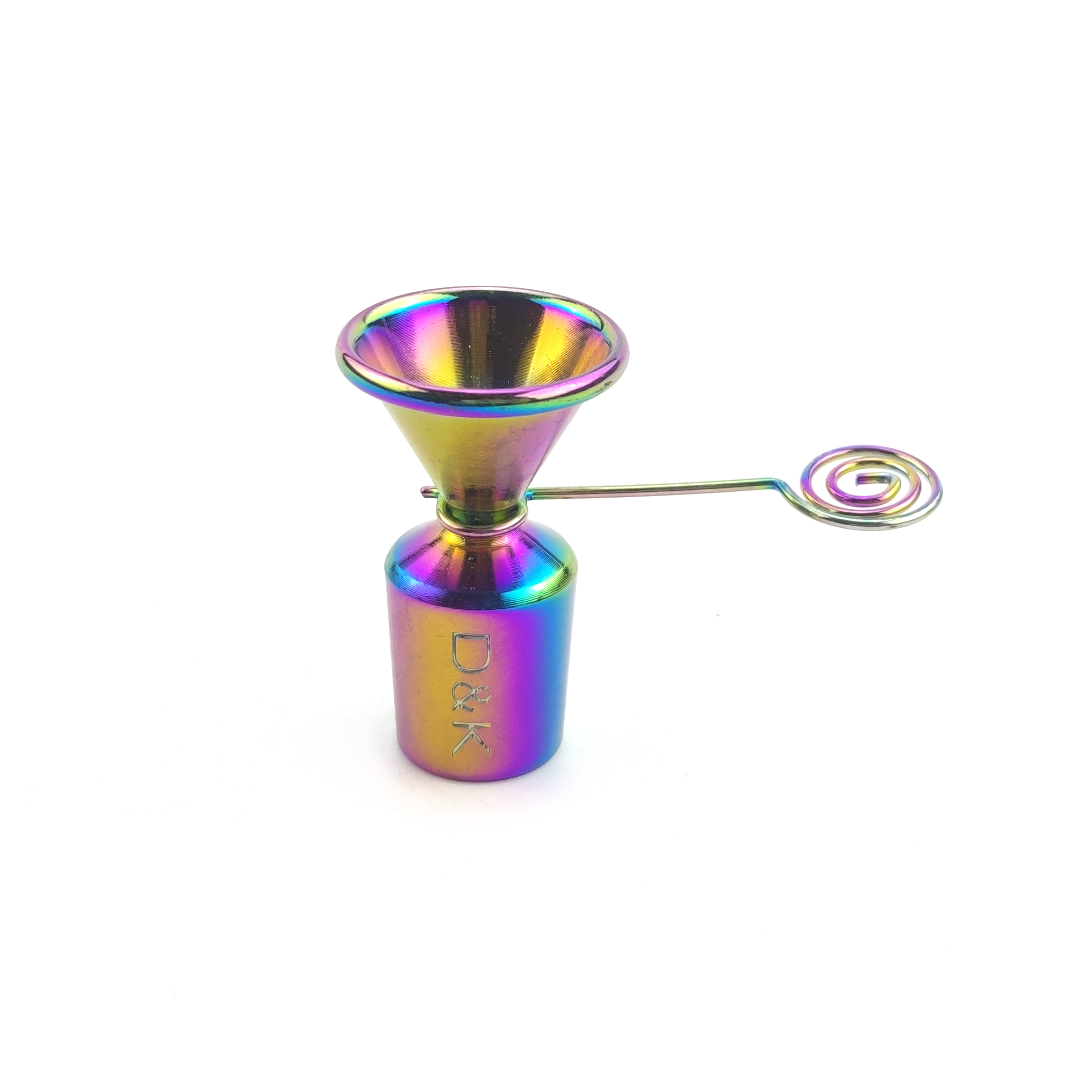 D&K Bong Slide Rainbow Color Metal Joint Piece For Smoking Water Pipe Accessories 10mm 14mm 18mm male and female Electroplating Craft Surface Stainless Steel Bowl
D&K Bong Slide Rainbow Color Metal Joint Piece For Smoking Water Pipe Accessories 10mm 14mm 18mm male and female Electroplating Craft Surface Stainless Steel Bowl
