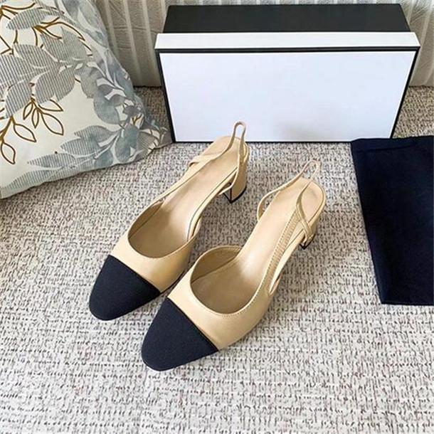 Ladies dress shoes sandals leather high heels spring autumn women pointed toe pumps heels 6.5CM