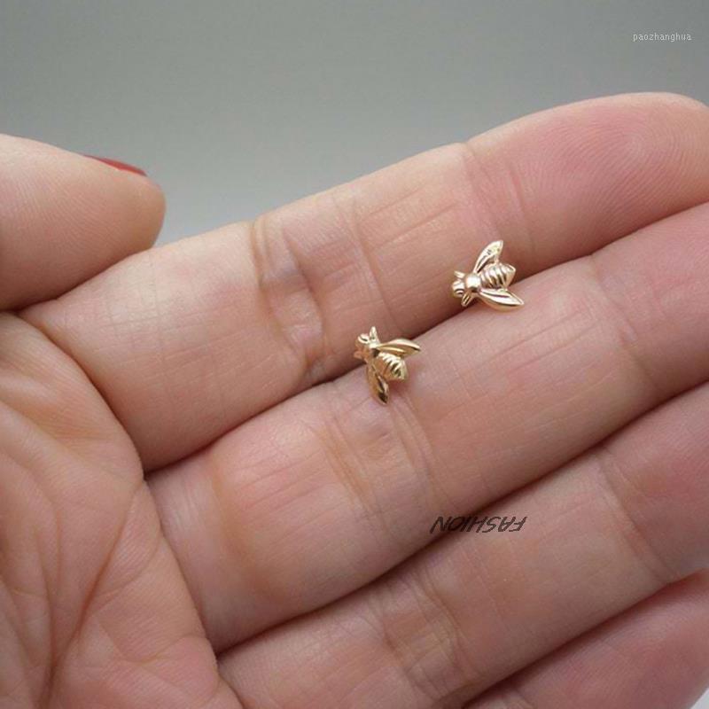 Stud 1Pair!! Cute Tiny Bee Earring Jewelry Gold Plated Honey Earrings For Women Girls Fashion Accessories, Golden;silver
Stud 1Pair!! Cute Tiny Bee Earring Jewelry Gold Plated Honey Earrings For Women Girls Fashion Accessories, Golden;silver