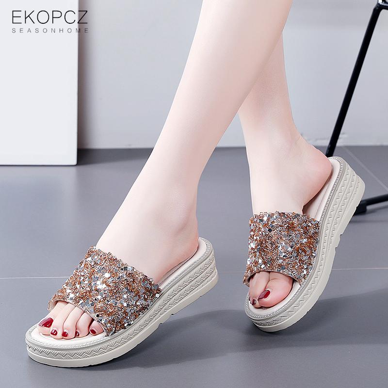 Summer Women Sandals Platform Sandalias Mujer Fashion Bling Slides Heighten Slippers Flip Flops Chanclas Verano, Black
Summer Women Sandals Platform Sandalias Mujer Fashion Bling Slides Heighten Slippers Flip Flops Chanclas Verano, Black
