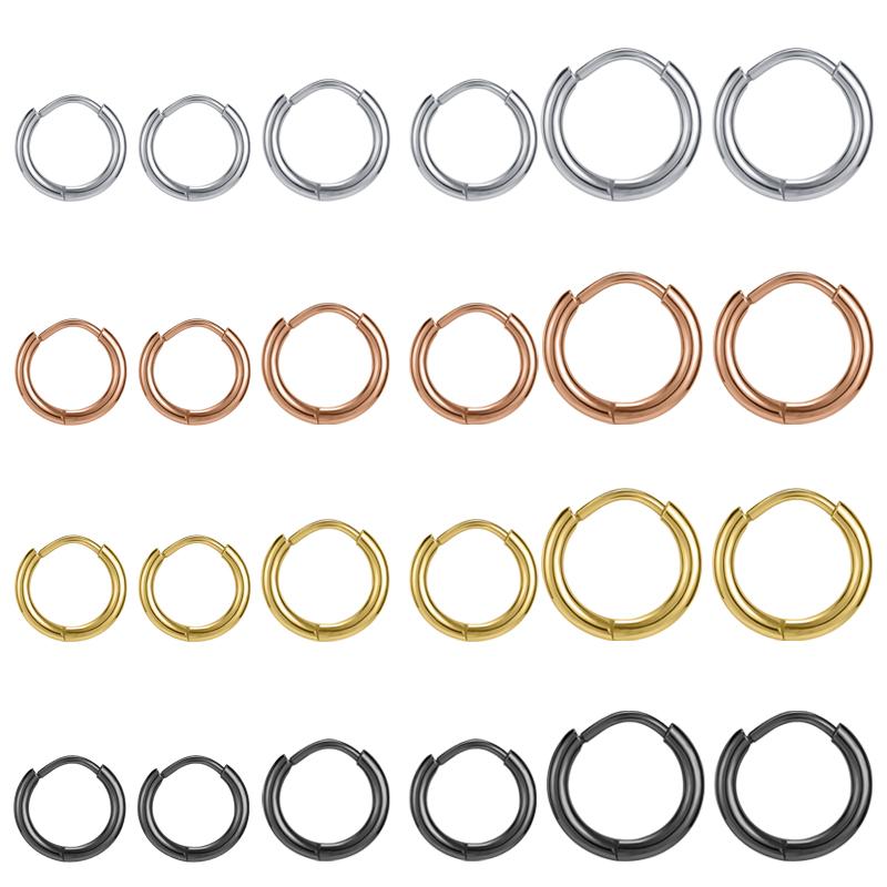 hoop & huggie aoedej high polish smooth round earring women men stainless steel rose gold small punk gothic loop, Golden;silver
hoop & huggie aoedej high polish smooth round earring women men stainless steel rose gold small punk gothic loop, Golden;silver