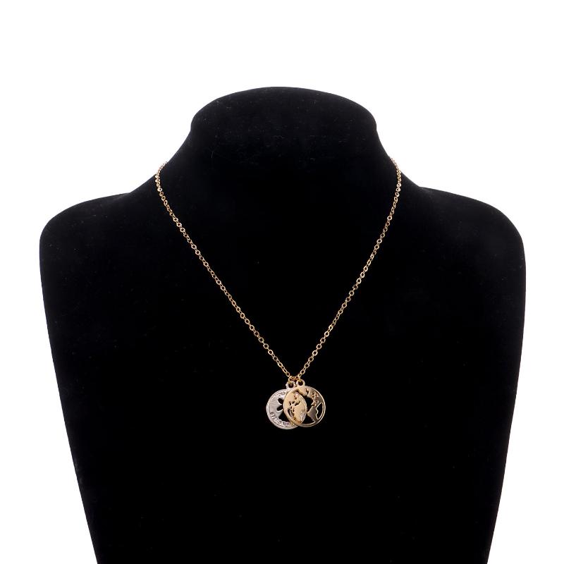 Hollow Map Coin Pendant Necklace For Women Gold Silver Color Clavicle Chain Short Necklaces Female 2021 Fashion Jewelry
Hollow Map Coin Pendant Necklace For Women Gold Silver Color Clavicle Chain Short Necklaces Female 2021 Fashion Jewelry