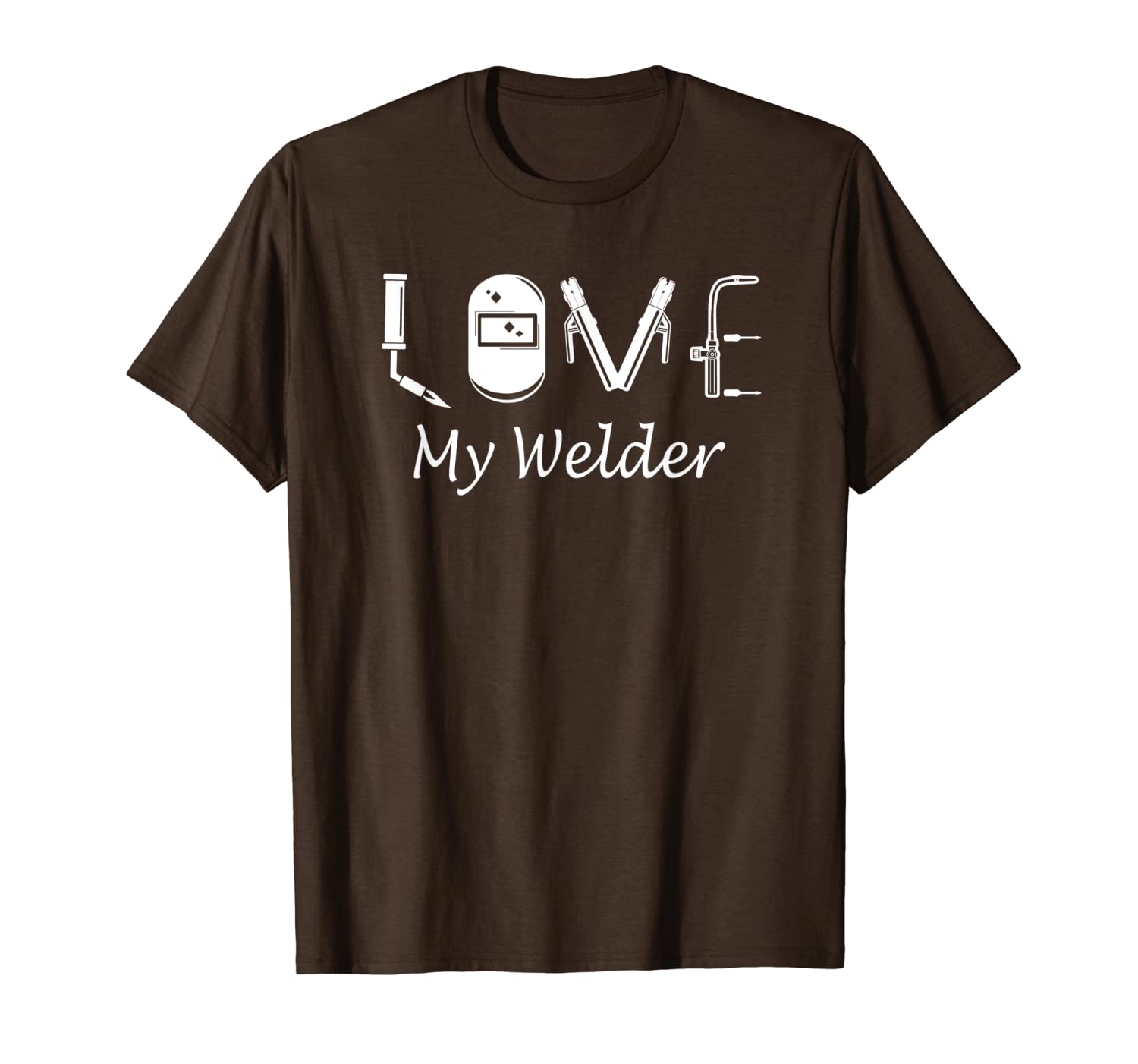 love my welder shirt gift for girlfriend, wife welder t-shirt, White;black
love my welder shirt gift for girlfriend, wife welder t-shirt, White;black