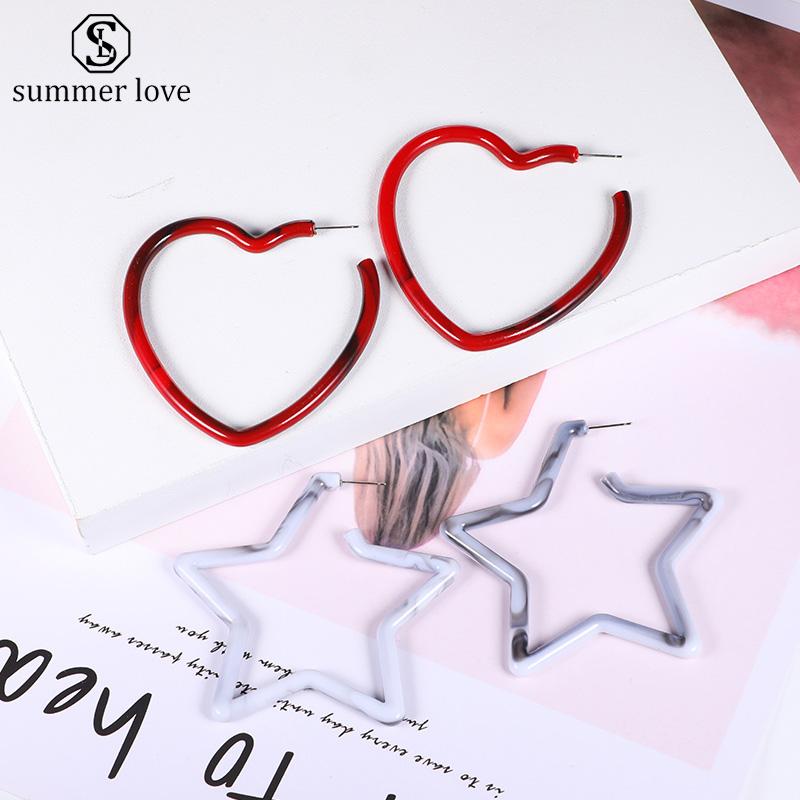 Hoop & Huggie Acrylic Big Earrings For Women Star Heart Chunky Ear Accessories Statement Jewelry
Hoop & Huggie Acrylic Big Earrings For Women Star Heart Chunky Ear Accessories Statement Jewelry