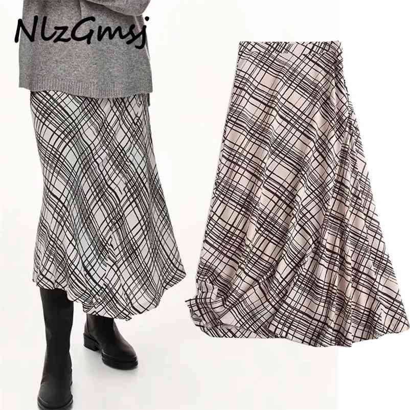 Skirt Fashion Check Print High Waist Lining Skirt Faldas Mujer Moda Long s 210628, As picture
Skirt Fashion Check Print High Waist Lining Skirt Faldas Mujer Moda Long s 210628, As picture