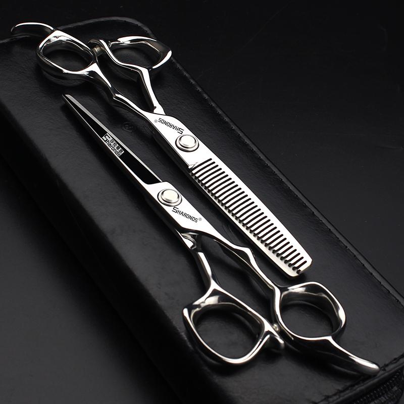 Hair Scissors Professional Hairdressing 6 Inch 440c Imported Material Set Barber Custom Logo