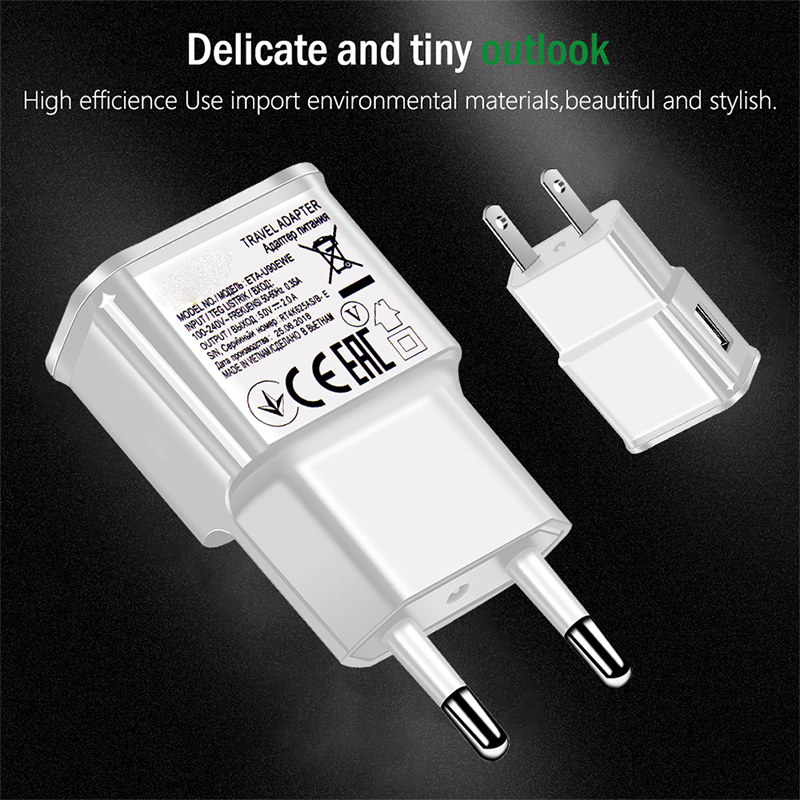 Cell Phone Chargers EU Plug wall charger Type c USB charging cable for Redmi 2 2A 2S 3 3S 4 4A 4X 5