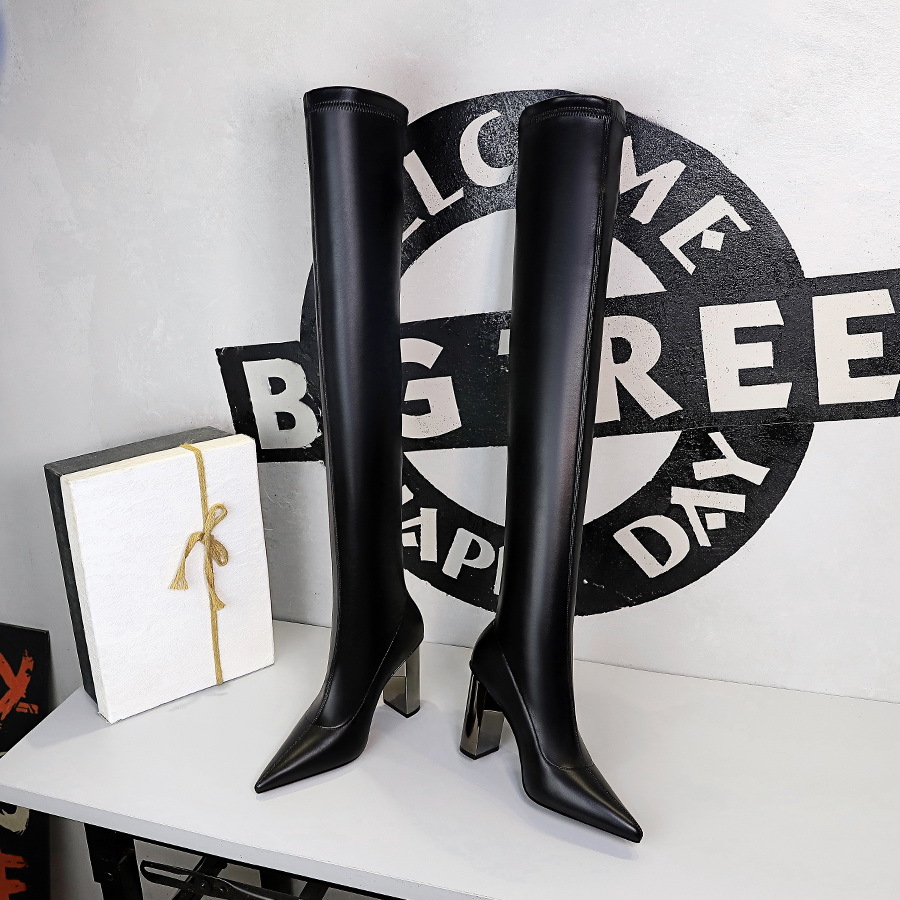 boots brand women leather thigh high thick heels stretch skinny over the knee boots autumn winter warm female shoes 0yvy, Black
boots brand women leather thigh high thick heels stretch skinny over the knee boots autumn winter warm female shoes 0yvy, Black