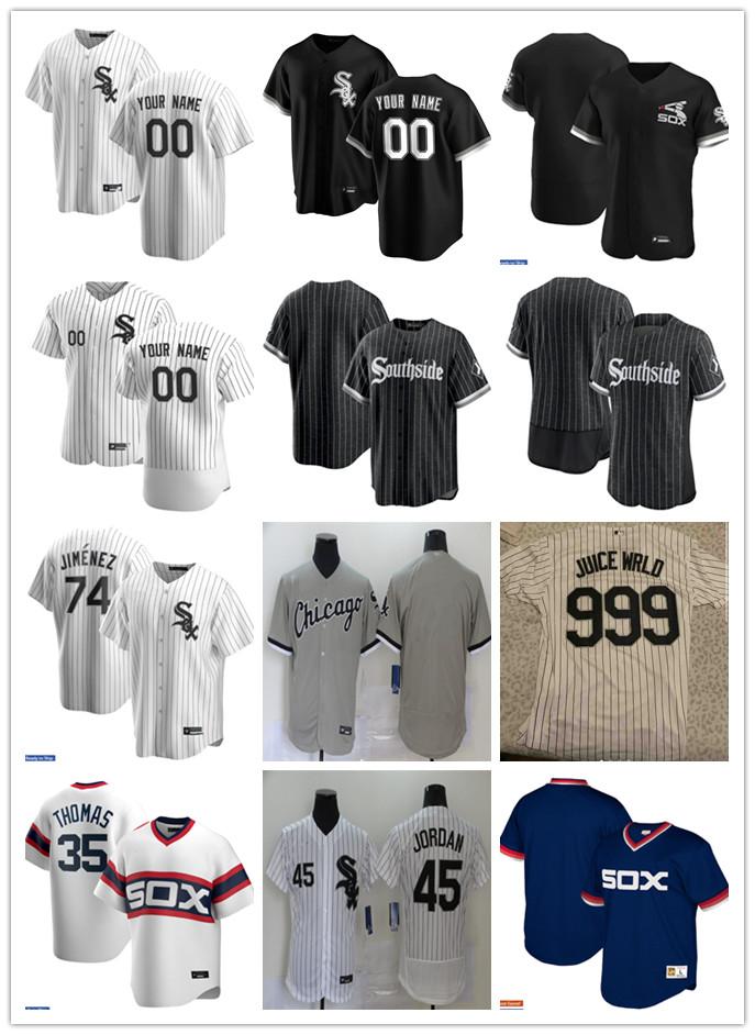 Men Women Youth 999 JUICE WRLD 74 Eloy Jimenez 35 Frank Thomas 45 Michael Custom Baseball Jersey Blank white black gray, Blue;black
Men Women Youth 999 JUICE WRLD 74 Eloy Jimenez 35 Frank Thomas 45 Michael Custom Baseball Jersey Blank white black gray, Blue;black