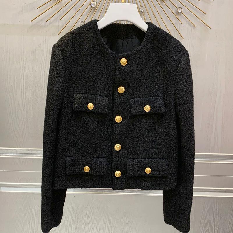 Women' Jackets 2021 Spring Women Tweed Jacket Casual Single Breasted Pocket Long Sleeve Elegant Coat Runway Designer, As pic
Women' Jackets 2021 Spring Women Tweed Jacket Casual Single Breasted Pocket Long Sleeve Elegant Coat Runway Designer, As pic