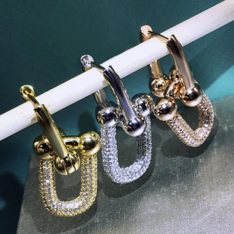 Stud Original S925 Sterling Silver Earrings Fashion High Quality U Shaped Zircon Ladies Charm Exquisite Jewelry
Stud Original S925 Sterling Silver Earrings Fashion High Quality U Shaped Zircon Ladies Charm Exquisite Jewelry