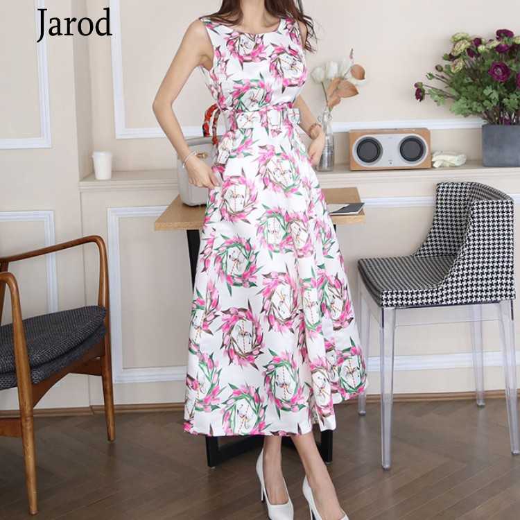 Arrival Summer Dress Runway Designe O-neck Slim flowers Print Fashion Belt Long Work Wear Casual es 210526, Picture color
Arrival Summer Dress Runway Designe O-neck Slim flowers Print Fashion Belt Long Work Wear Casual es 210526, Picture color
